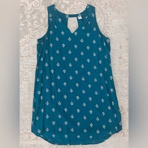 Teal Sleeveless Women's Old Navy Shift Dress, Adult Size Large, GUC